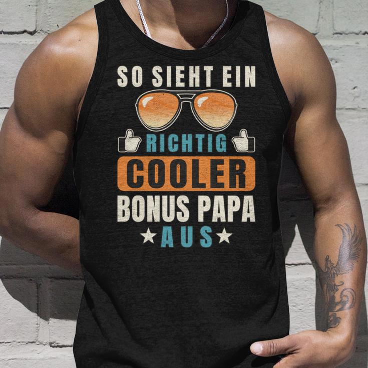 So Sieht Ein Richtig Cooler Bonus Papa Aus Stiefvater Tank Top Geschenke für Ihn