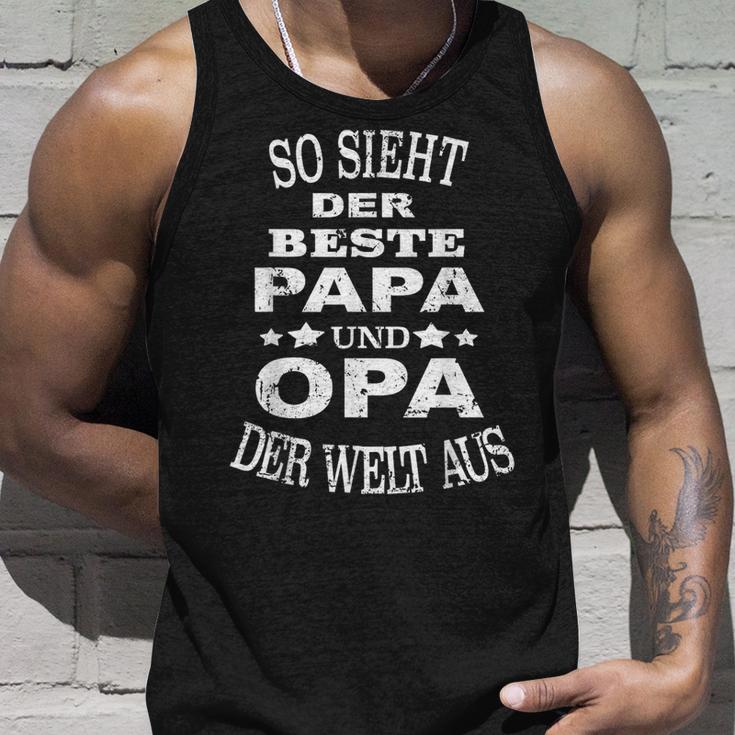 So Ssieht Der Beste Papa Und Opa Der Welt Aus S Tank Top Geschenke für Ihn