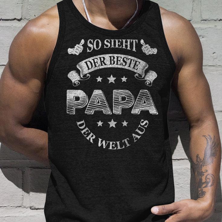 So Ssieht Der Beste Papa Der Welt Aus Papatag Father S Tank Top Geschenke für Ihn