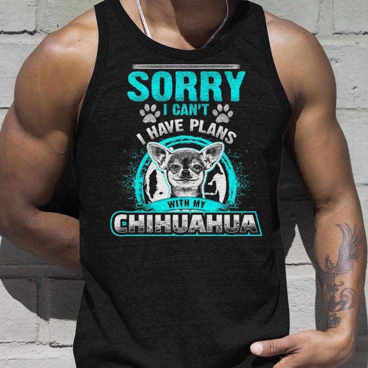 Sorry I Cant I Have Plans With My Chihuahua Tank Top Gifts for Him