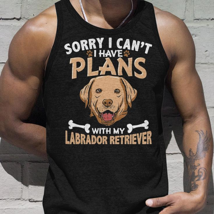 Sorry I Can't I Have Plans With My Labrador Retriever Tank Top Gifts for Him