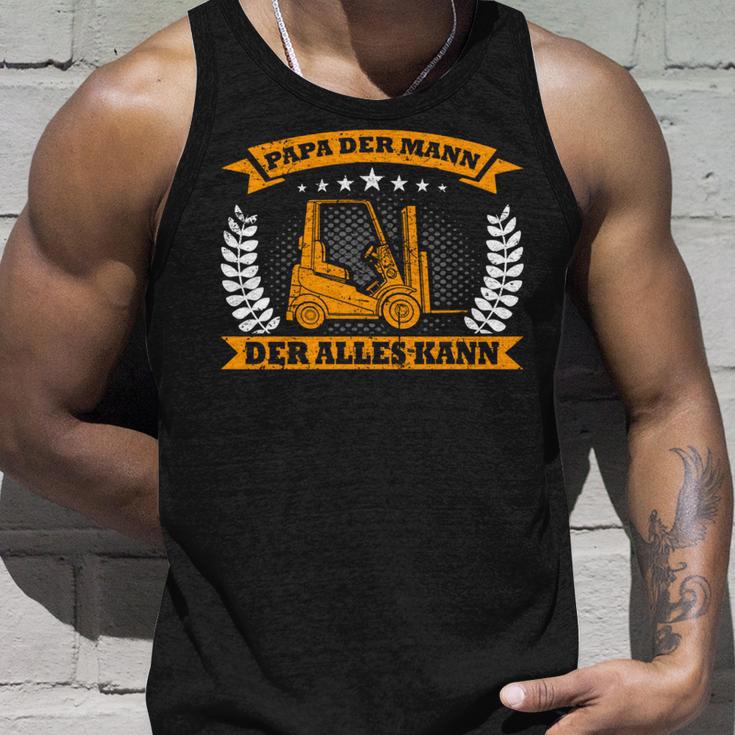 Staplerfahrerater Sohnatertag Lagerist Stapler Tank Top Geschenke für Ihn