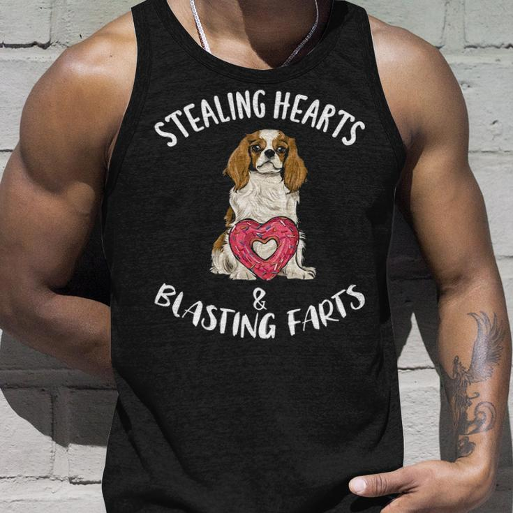 Stealing Hearts Blasting Farts Cavalier King Charles Spaniel Tank Top Gifts for Him