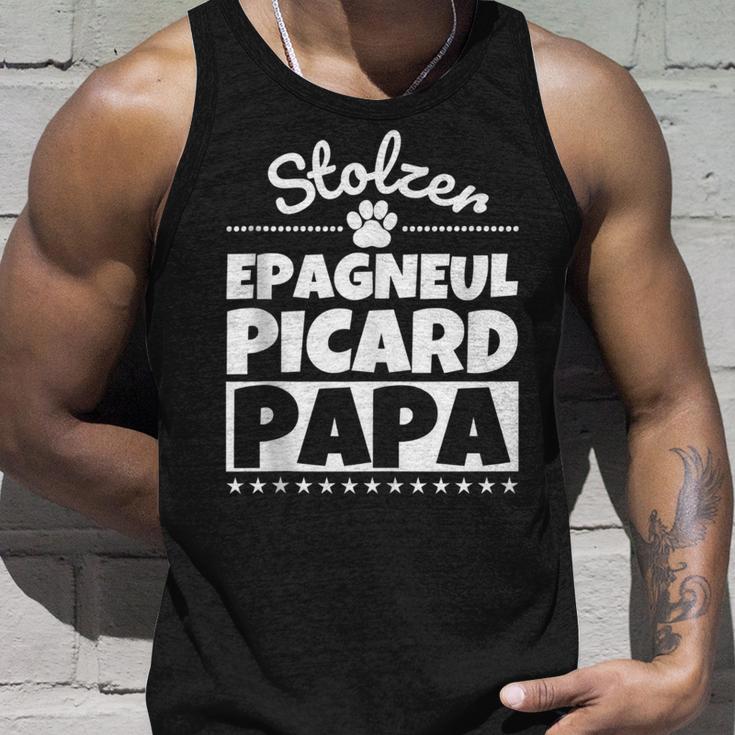 Stolzer Epagneul Picard Papa Tank Top Geschenke für Ihn