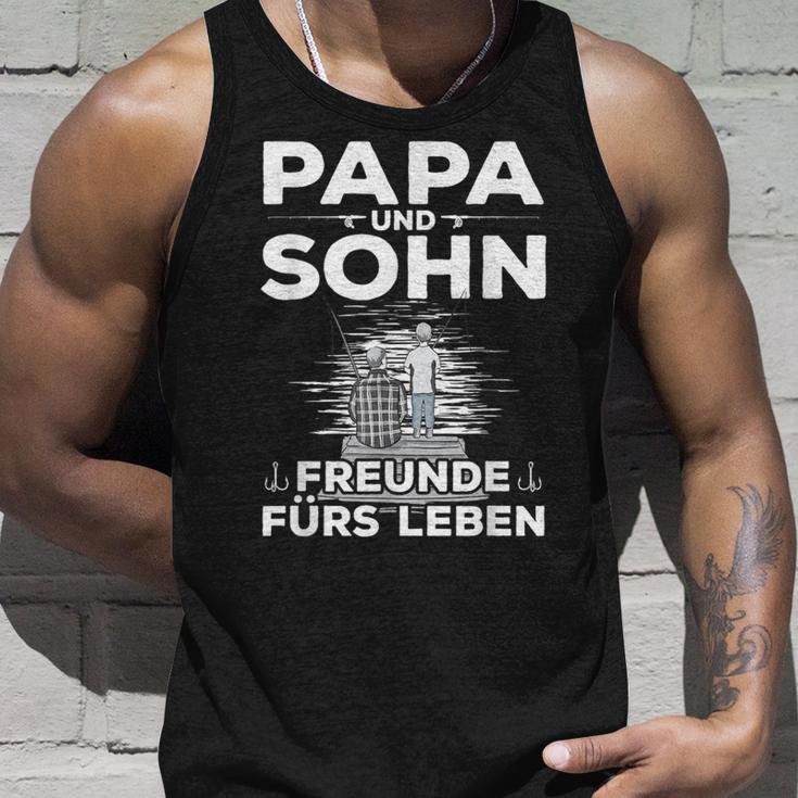 Stolzer Papa Sohn Angeln Partnerlook Boss Tank Top Geschenke für Ihn