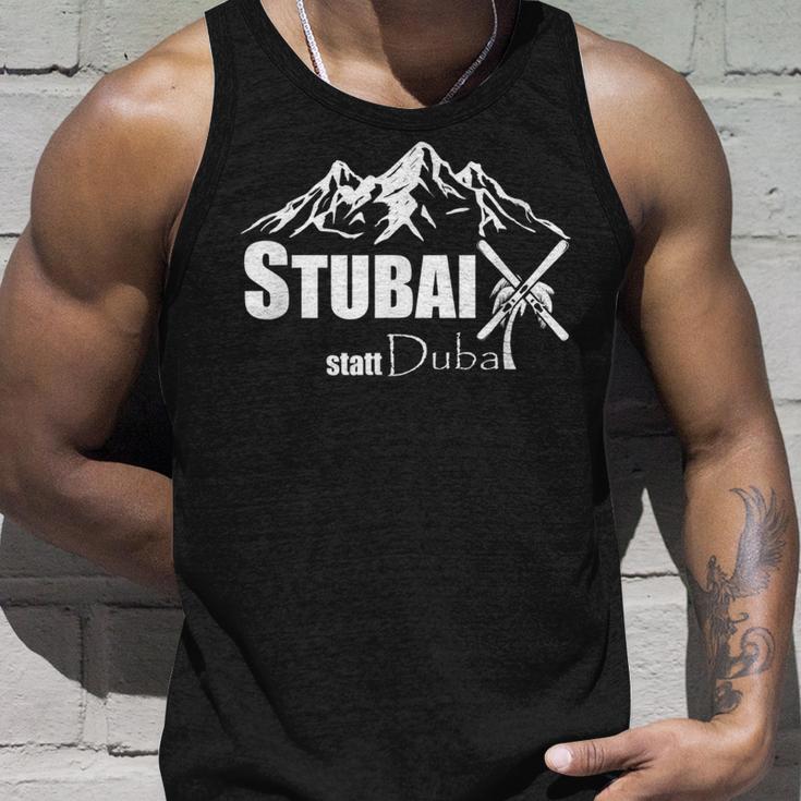 Stubai Tal Statt Dubai Ski Mountains Slopes Après-Ski Cool Tank Top Geschenke für Ihn