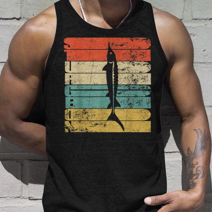 Sturgeon Silhouette Imintage-Stil Tank Top Geschenke für Ihn