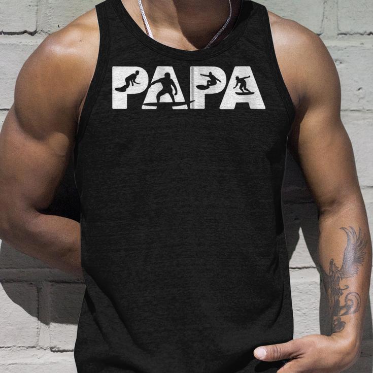 Surfender Papa Lustiger Papa Surfenderater Geschenk Kapuzenjacke Tank Top Geschenke für Ihn