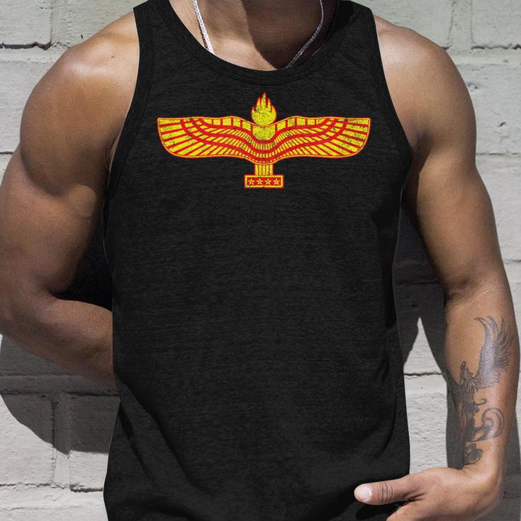 Syrisches Aramäisches Geflügeltes Sonnensymbol Tank Top Geschenke für Ihn