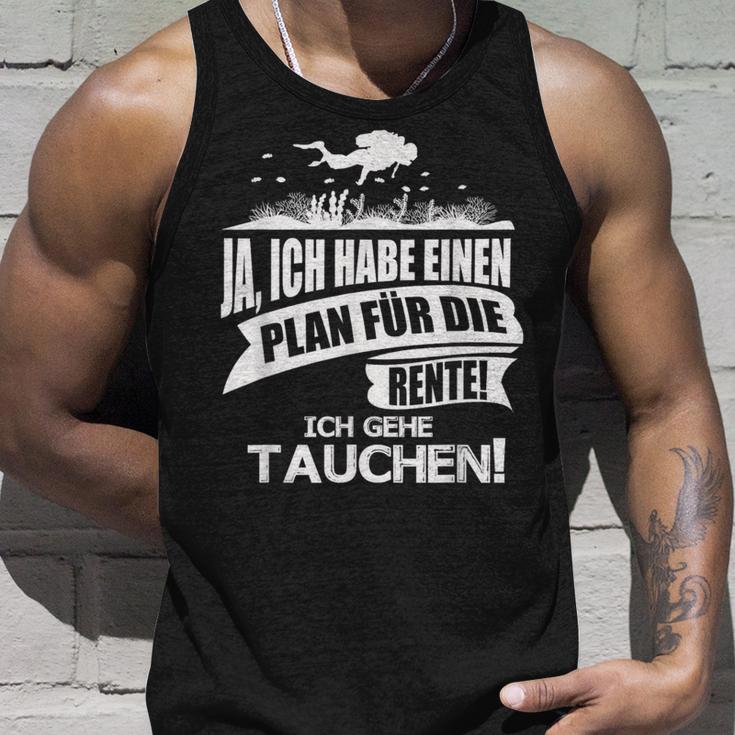 Taucher Rentner Spruch Plan Für Die Rente Ist Tauchen Tank Top Geschenke für Ihn