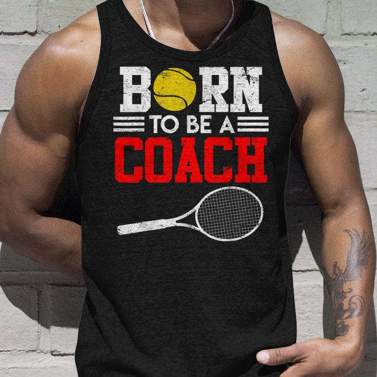 Tennis Trainer Saying Coach Witz Born To Be A Coach Tennis Tank Top Geschenke für Ihn