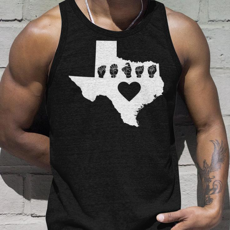 Texas Pride Sign Language Tank Top Gifts for Him