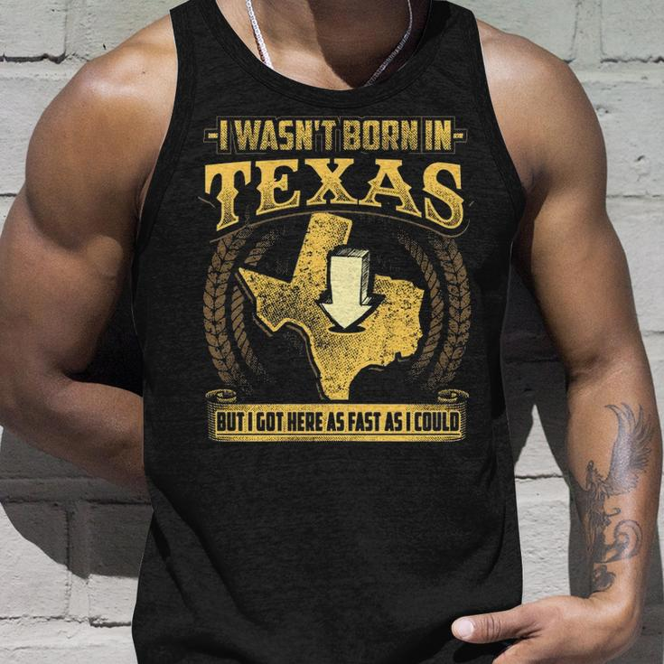 Texas Wasn't Born In Texas Tank Top Gifts for Him