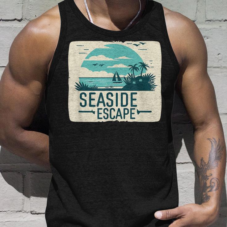 Tolle Flucht Am Meer Mit Segelboot-Kostüm Tank Top Geschenke für Ihn