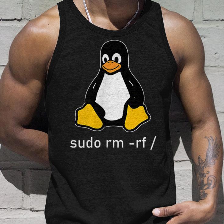 Tux Linux Penguin Sudo Rm -Rf Computer Science Tank Top Geschenke für Ihn