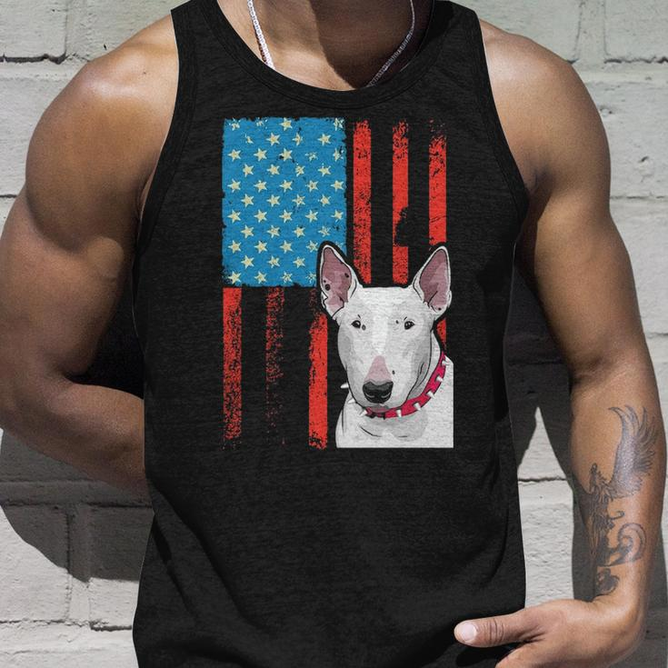 Usa American Flag Patriotic Dog Bull Terrier Tank Top Gifts for Him