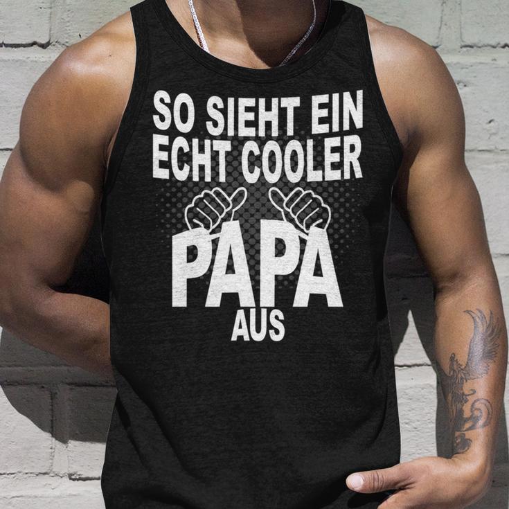 Vater Bester Papa Spruch Cooler Papa Stolzerater Tank Top Geschenke für Ihn