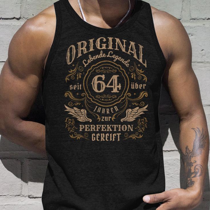 Vatertag 64 Geburtstag Papa 2023 Lebende Legende Geschenk Tank Top Geschenke für Ihn