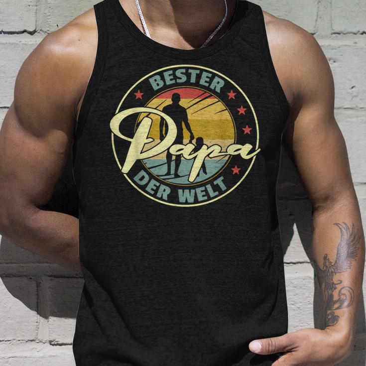 Vatertag Bester Papa Der Welt Tank Top Geschenke für Ihn