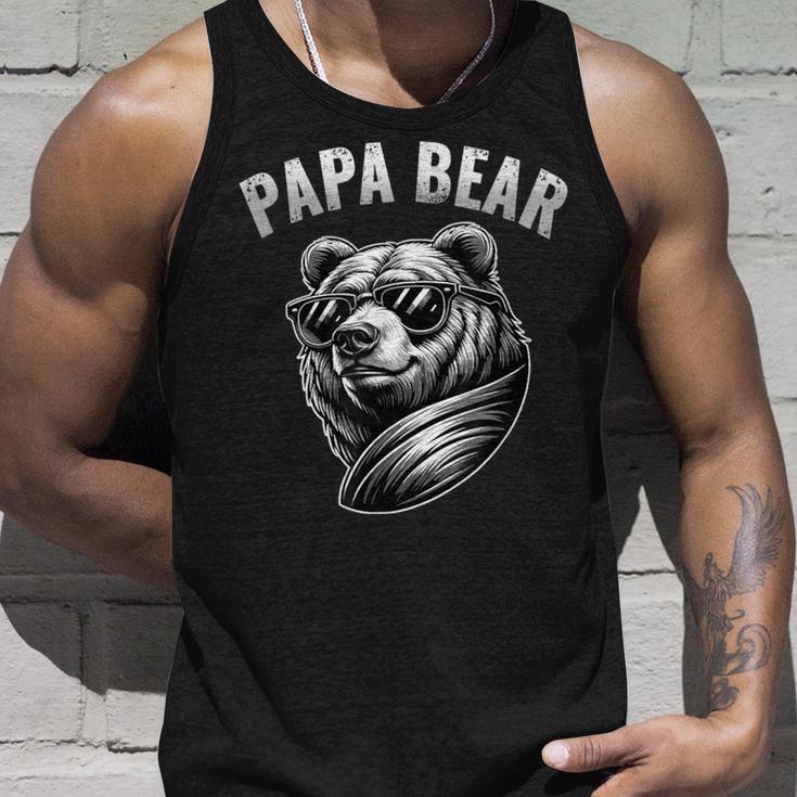 Vatertag Papa Bär Outfit Tank Top Geschenke für Ihn