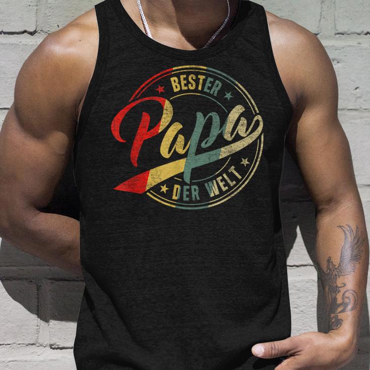 Vintage “Bester Papa Der Welt” Retro Father's Day Tank Top Geschenke für Ihn