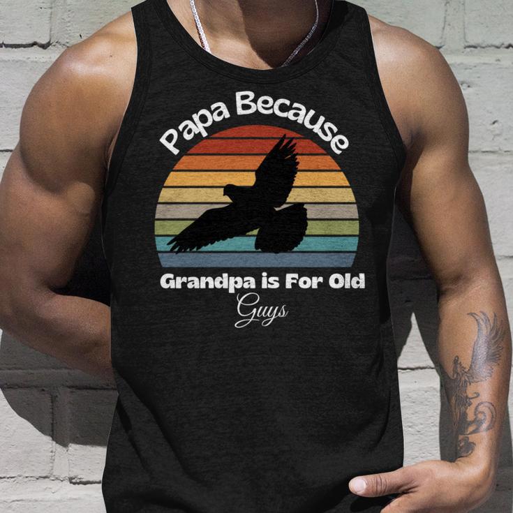 Vintage Papa Weil Opa Für Alte Leute Ist Lustiger Papa Tank Top Geschenke für Ihn