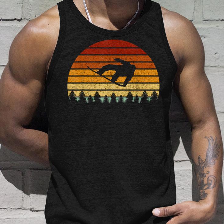 Vintage Sun Snowboard For Snowboarders Tank Top Geschenke für Ihn