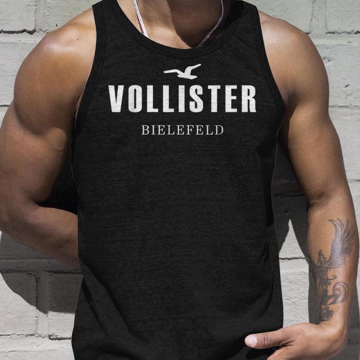 Vollister Bielefeld Bier Party Alkohol Saufen Spruch Tank Top Geschenke für Ihn