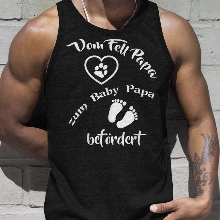 Vom Fell Papa Zum Baby Papa Befördert Fell Papa S Tank Top Geschenke für Ihn