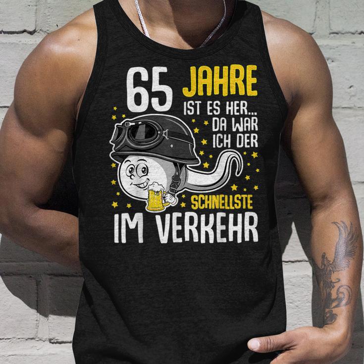 Vor 65 Jahren Der Fastest In Traffic 65Th Birthday Man Tank Top Geschenke für Ihn