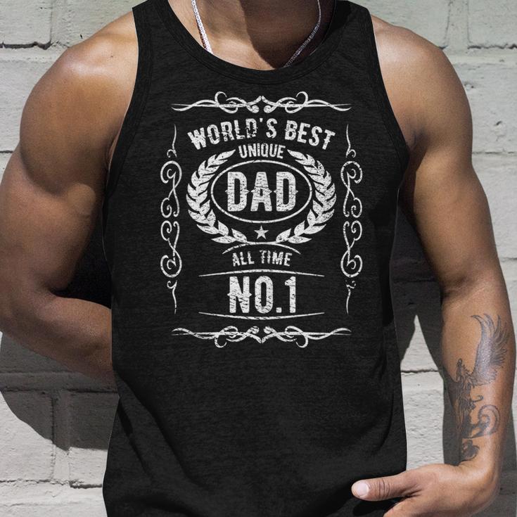 Weltbester Einzigartiger Dad Aller Zeiten Nr 1Ater Papa Tank Top Geschenke für Ihn