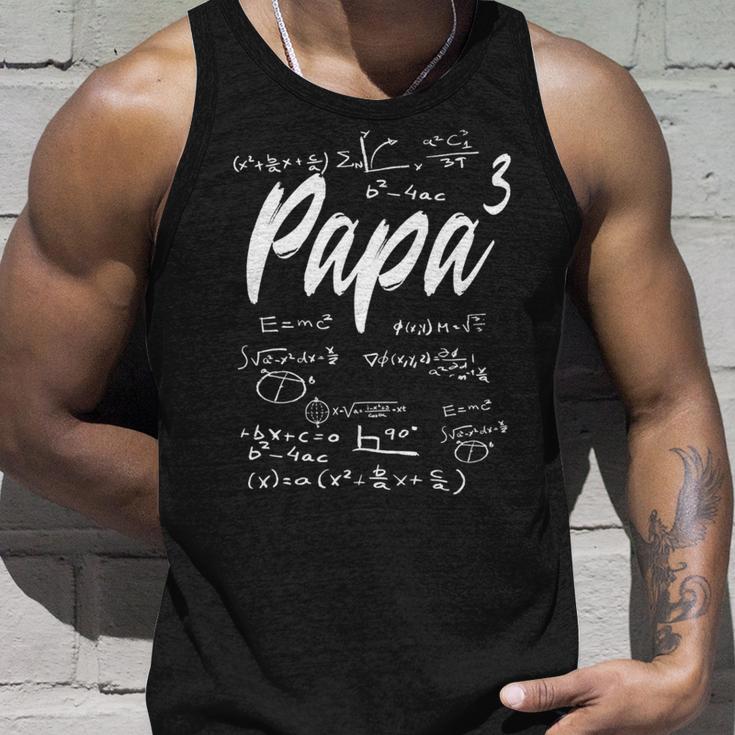 Werdenderater Dreifacher Papa Hoch 3 Mathe Physik Lehrer Tank Top Geschenke für Ihn