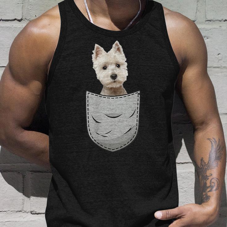 Westie Highland Terrier Pocket For Dog Owner Tank Top Geschenke für Ihn