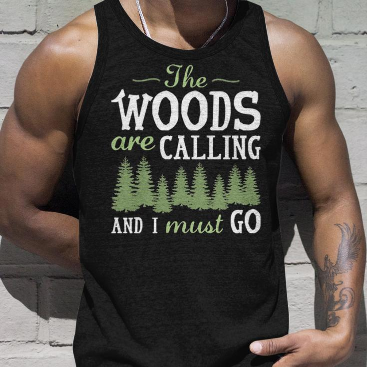 The Woods Calling And I Must Go Tank Top Gifts for Him
