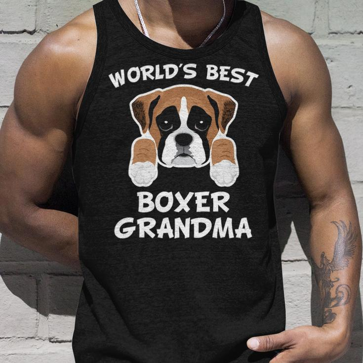 World's Best Boxer Grandma Dog Granddog Tank Top Gifts for Him