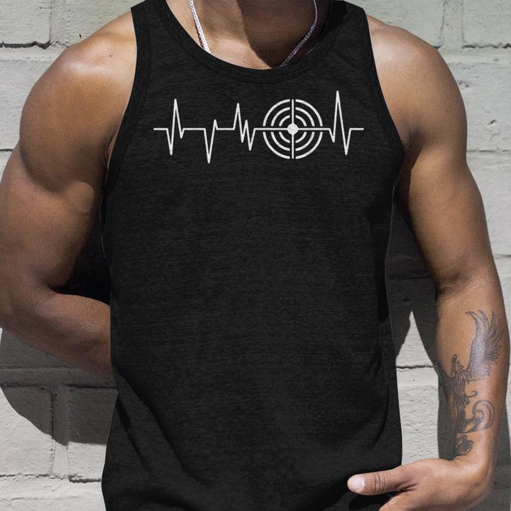 Zielscheibe Schießen Herzschlag Sports Shooting Tank Top Geschenke für Ihn