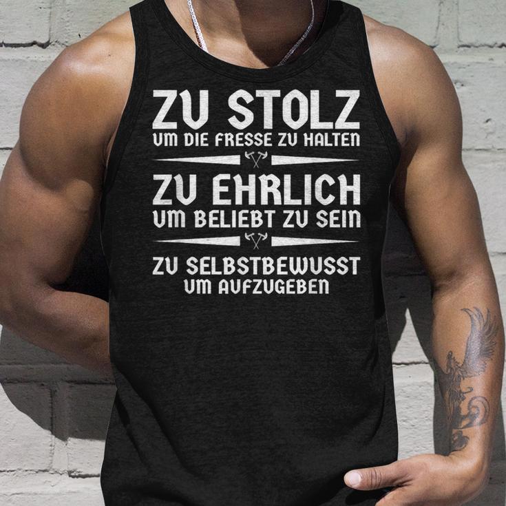 Zu Stolze Um Die Fresse Zu Halten Cool Saying Statement Tank Top Geschenke für Ihn