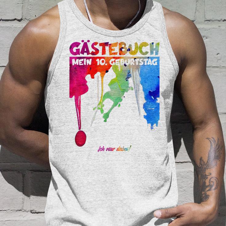 10 Jahre Guestlist 10Th Geburtstag Guest Book Tank Top Geschenke für Ihn