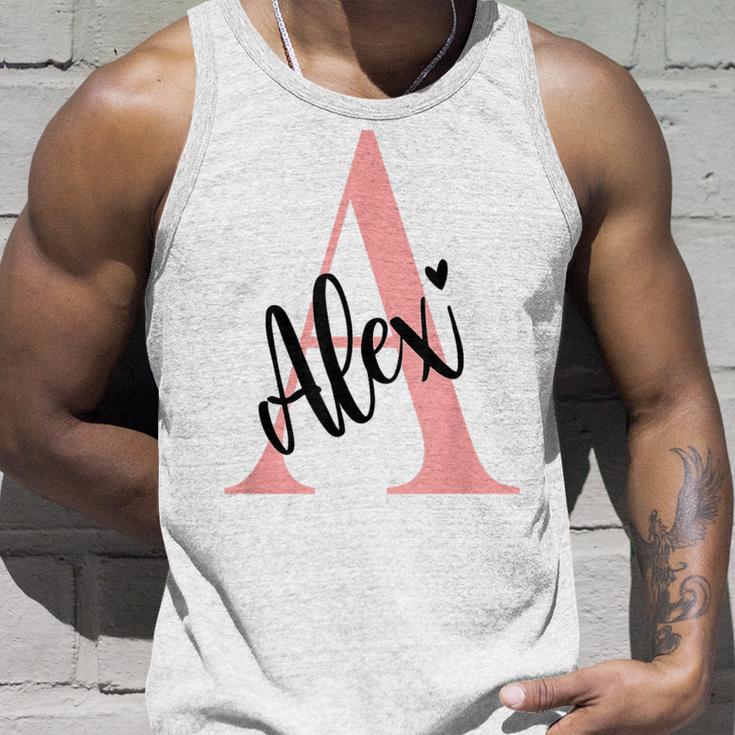 Alex Nameorname Mit Monogramm Personalisiert Rosa Tank Top Geschenke für Ihn