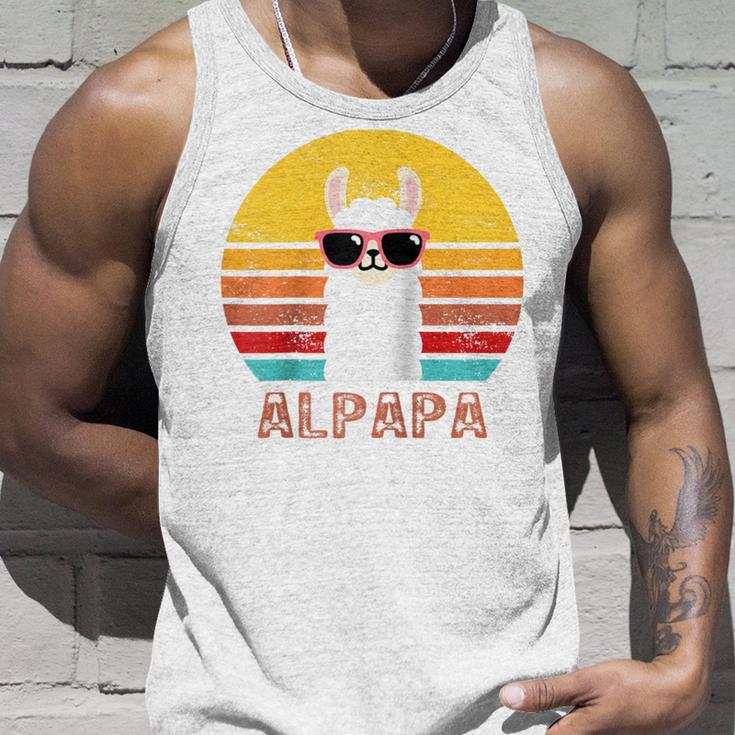 Alpapa Alpakaatertag Bester Papaater Fan Lamaatertag Raglan Tank Top Geschenke für Ihn