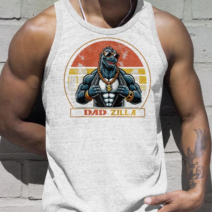 Cool Dad Herren Top Dad Brozilla Geschenkeatertag Für Papa Raglan Tank Top Geschenke für Ihn