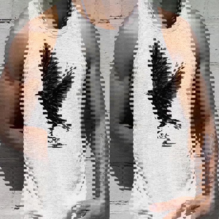 Cuervo Pájaro Cuervo Tatuaje Camiseta sin mangas Regalos para él