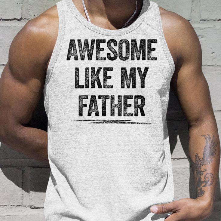 Damen Awesome Like My Fatherater Sohn Papa Tochter Geschenke Mit-Ausschnitt Tank Top Geschenke für Ihn