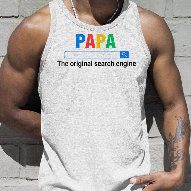 Damen Papa Die Original-Suchmaschine Lustigeratertag Mit-Ausschnitt Tank Top Geschenke für Ihn