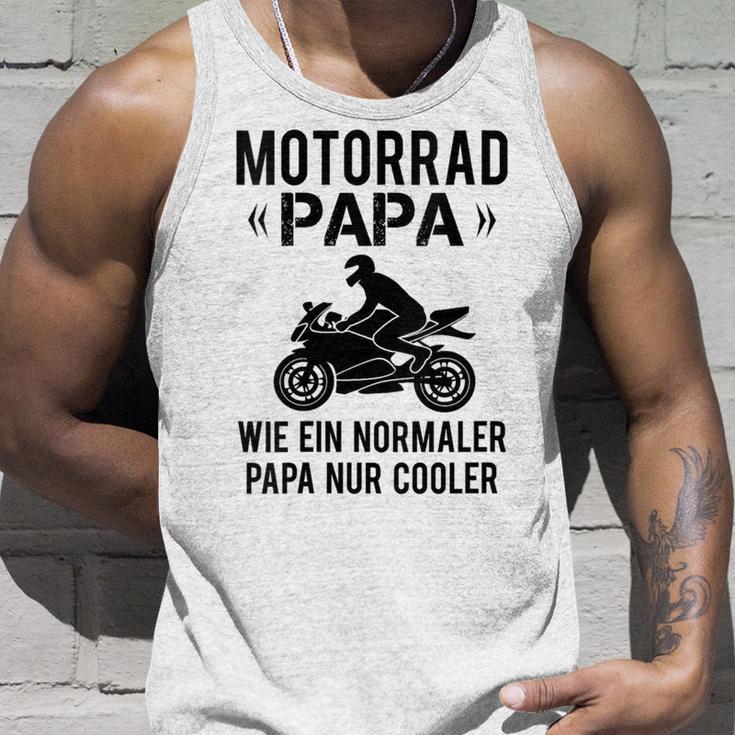 Damen Sportbike Motorradfahrer Spruch Herren Motorrad Papaater Mit-Ausschnitt Tank Top Geschenke für Ihn