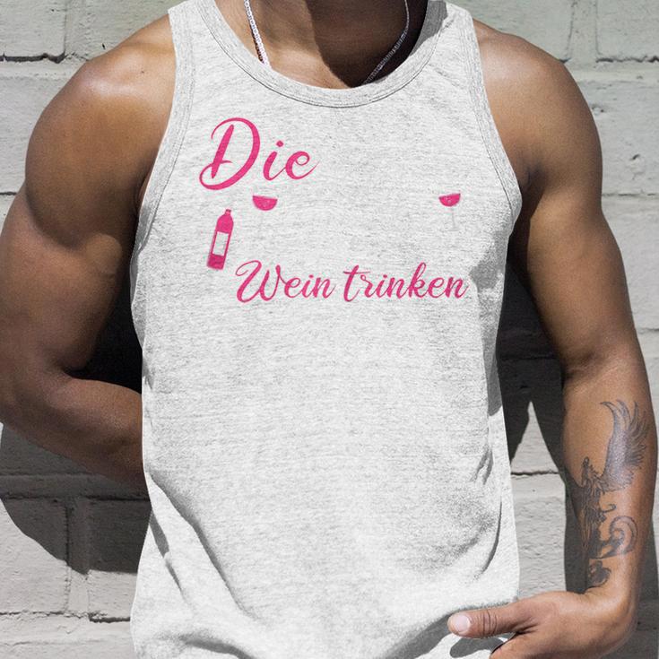 Die Tut Nix Die Will Nur Wein Trinken Tank Top Geschenke für Ihn