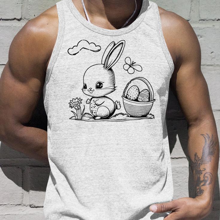 Easter Bunny Ausmalen Und Selbst Bemalen Tank Top Geschenke für Ihn