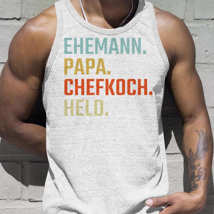 Ehemann Papa Chefkoch Held Geschenk Zumatertag Tank Top Geschenke für Ihn