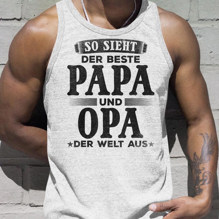 Grandfather Opa So Ssieht Der Beste Papa Und Opa Der Welt Tank Top Geschenke für Ihn