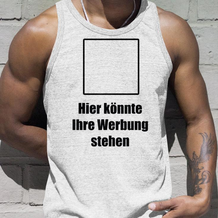 Hier Könnte Ihre Werbung Stand Hier Könnte Ihre Werbung Stand Text Tank Top Geschenke für Ihn